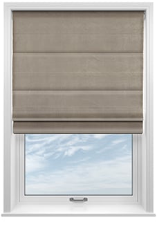 Ultra Luxe Velvet, Hare - Motorised Roman Blind